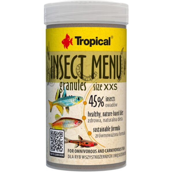 Tropical insekt meny granulat XXS