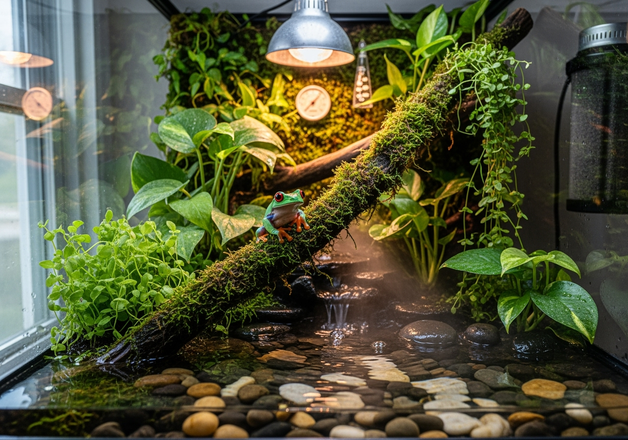 Padder i terrarium - guide til padder som kjæledyr i Norge