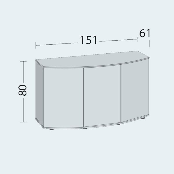 Juwel Akvariebord Sbx Vision 450 151x61x80cm (2)