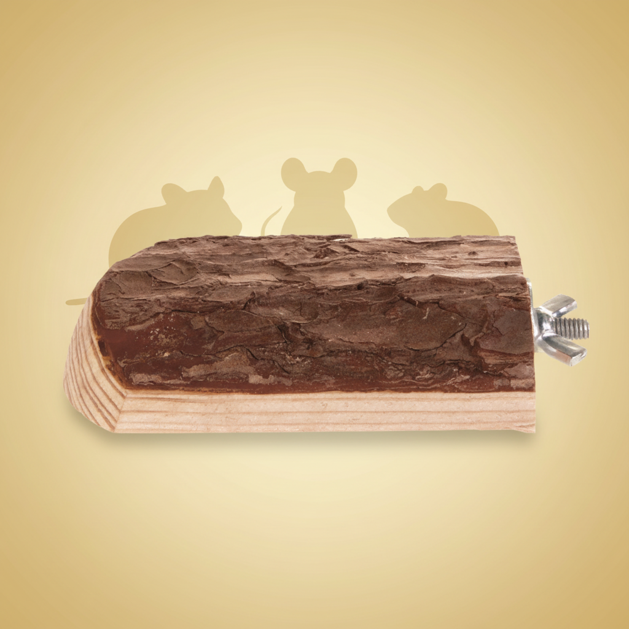 Treblokk til hamster 10x15 cm