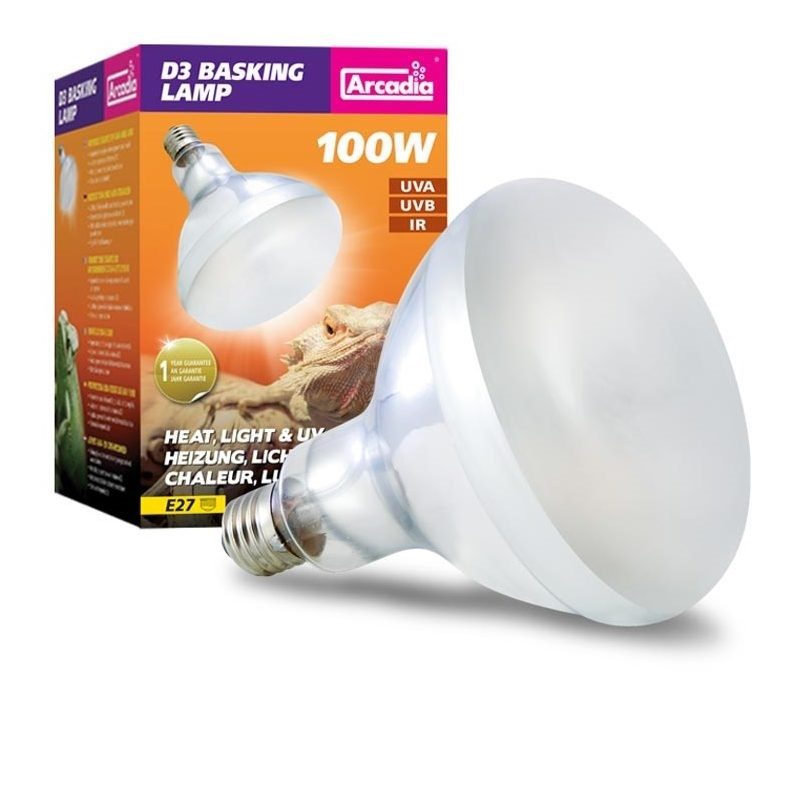 Arcadia D3 Basking lamp UVA-UVB E27 Arcadia D3 Basking lamp UVA-UVB E27