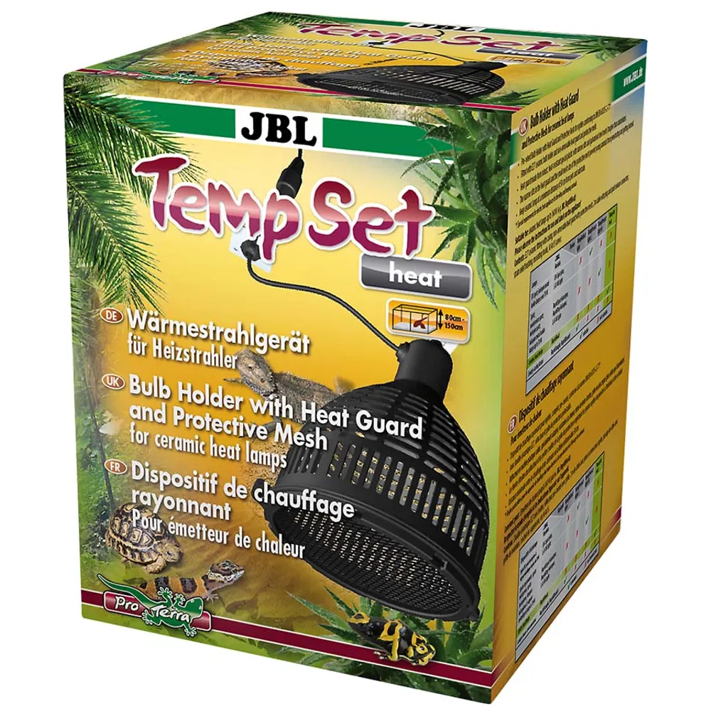 JBL TempSet Heat Kit E27 (maks 150W) – varmelampearmatur med beskyttelsesgitter JBL TempSet Heat Kit E27 (maks 150W) – varmelampearmatur med beskyttelsesgitter