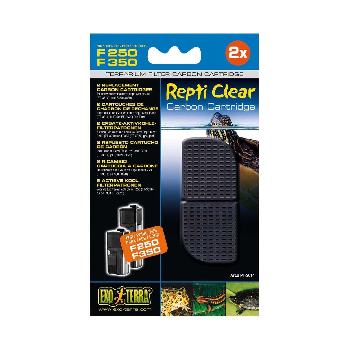 Filtermateriale til Repti Clear 350